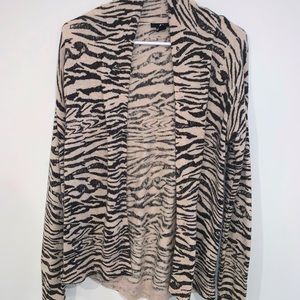 Animal stripe cardigan